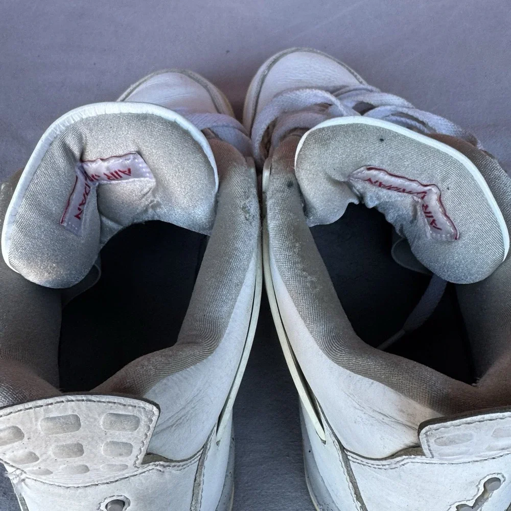 Size 9.5 - Jordan‎ 4 Retro Mid White Oreo Grey White Leather (CT8527-100)
